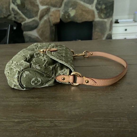 LOUIS VUITTON Mini Pleaty Monogram Denim Bag Vintage Jean Shoulder Bag 10 WOW - Picture 8 of 16